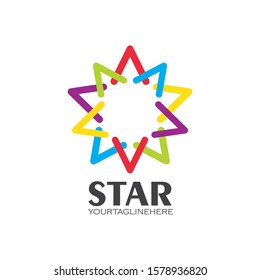 star logo icon vector illustration design