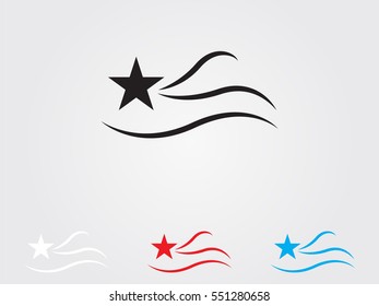 star logo, icon, vector illustration eps10