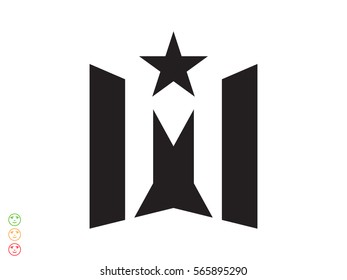 star logo, icon, vector illustration eps10