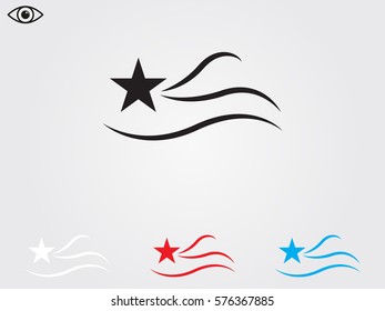 star logo, icon, vector illustration eps10