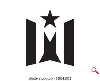 star logo, icon, vector illustration eps10
