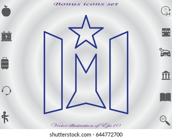 star logo, icon, vector illustration eps10