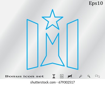 star logo, icon, vector illustration eps10