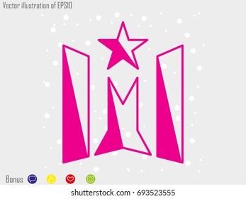 star logo, icon, vector illustration eps10