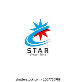star logo icon vector illustratipon isolated image design template with white background
