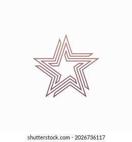 Star logo icon. Vector symbol.