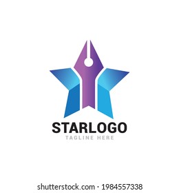 Star logo icon vector template.