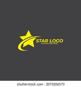 plantilla de vector de icono del logotipo de estrella.