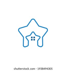 Diseño vectorial de ilustración de logotipo estrella