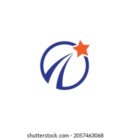 Diseño vectorial de ilustración de logotipo estrella 