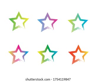 star logo illustration vector image