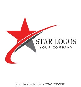 Diseño de símbolo y vector de ilustración del logotipo de estrella