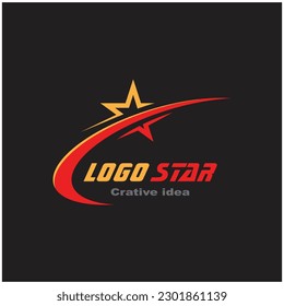 Diseño de símbolo y vector de ilustración del logotipo de estrella