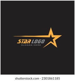 Diseño de símbolo y vector de ilustración del logotipo de estrella