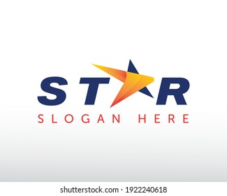 Starlogos Anfangslogobrief eines Logos kreativ, einfach und elegant