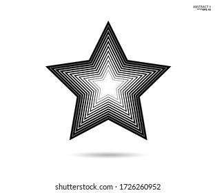Logo de Star. Icono, signo, símbolo, diseño plano, botón, web. vector - ilustración eps 10.