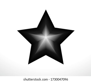 Star logo. Star lined icon, sign, symbol, Flat design, button, web. vector - illustration eps 10.