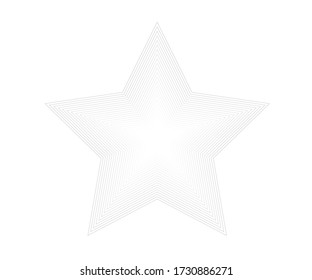 Star logo. Star lined icon, sign, symbol, Flat design, button, web. vector - illustration eps 10.
