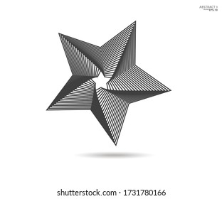Sternzeichen. Das markierte Symbol, Zeichen, Symbol, flaches Design, Button, Web. Vektor - Abbildung 10.