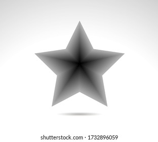 Star logo. lined Star icon sign or symbol, Flat design, button, web. vector - illustration eps 10.
