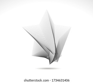Logo de Star. Icono, signo, símbolo, diseño plano, botón, web. vector - ilustración eps 10.