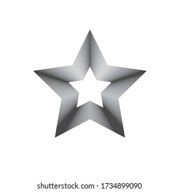 Star logo. Star lined icon, sign, symbol, Flat design, button, web. vector - illustration eps 10.