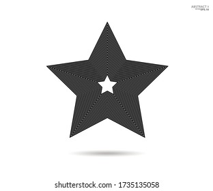 Sternzeichen. Das markierte Symbol, Zeichen, Symbol, flaches Design, Button, Web. Vektor - Abbildung 10.