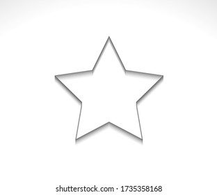 Logo de Star. Icono, signo, símbolo, diseño plano, botón, web. vector - ilustración eps 10.