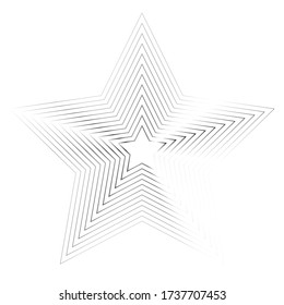 Star logo. Star lined icon, sign, symbol, Flat design, button, web. vector - illustration eps 10.