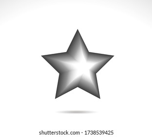 Logo de Star. Icono, signo, símbolo, diseño plano, botón, web. vector - ilustración eps 10.