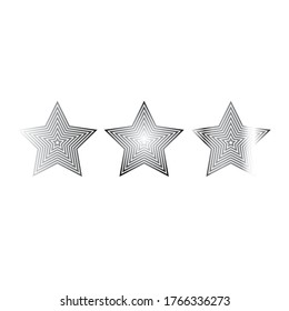 Star logo. Star lined icon, sign, symbol, Flat design. vector - illustration eps 10.
