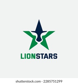 Star logo, Lion Logo design