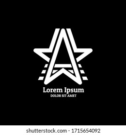 Star logo. Luxurious and elegant logo. Logo design in modern and minimalist style