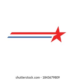 Star Logo Star Moving Simple Symbol Illustration