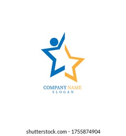 Star logo on a white background
