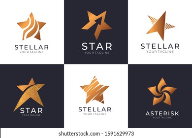 Star logo set. Premium Vector Logo Template