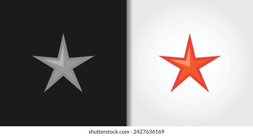 star logo set vector color