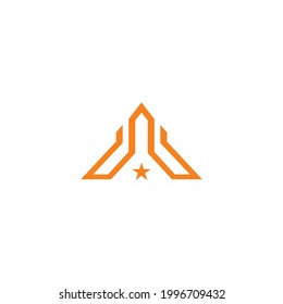 A Star Logo Simple Design