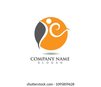 Star logo success people template vector icon illustration design
