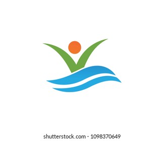 Star logo success people template vector icon illustration design
