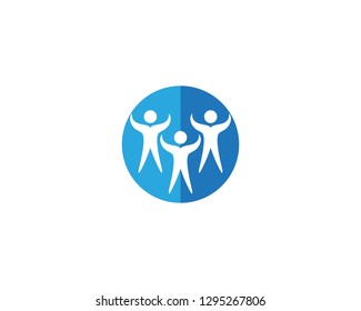 Star logo success people template vector icon illustration design
