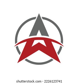 Star logo swoosh AW template