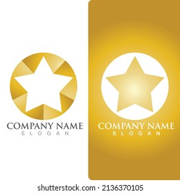 Elemento de plantilla de logotipo y símbolo de estrella