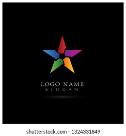 Star Logo. Symbol & Icon Vector Template.