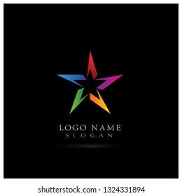 Star Logo. Symbol & Icon Vector Template.