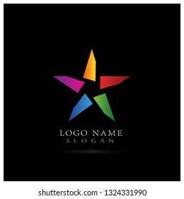 Star Logo. Symbol & Icon Vector Template.