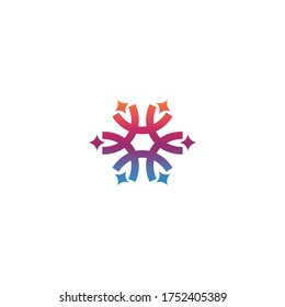 símbolo de logotipo de estrella, objeto de ilustración