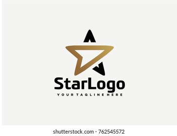 Star Logo Template Design. Creative Vector Emblem for Icon or Design Concept