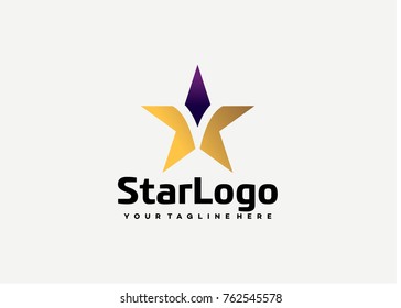 Star Logo Template Design. Creative Vector Emblem for Icon or Design Concept