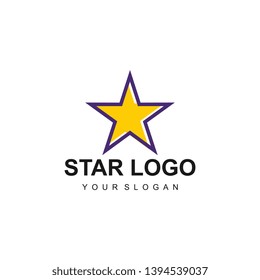 STAR LOGO TEMPLATE DESIGN VECTOR